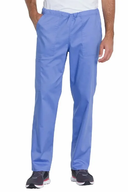 Men's sky-high high-rise pants-Dickies Industrial Unisex Mid Rise Scrub Pant | Ceil Blue