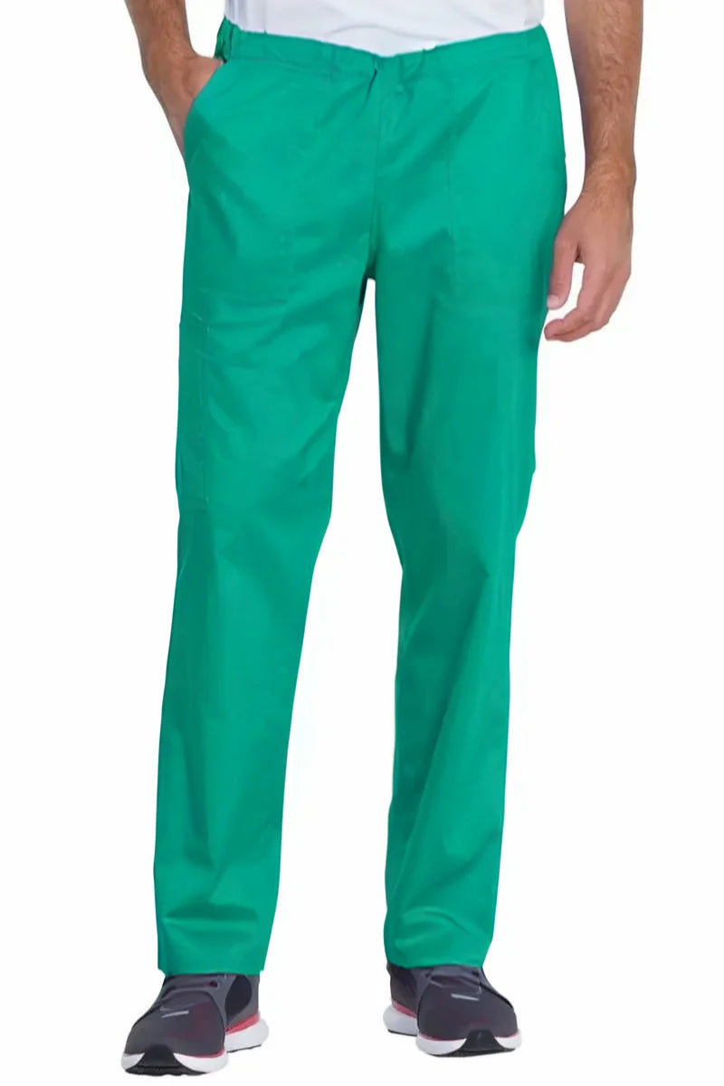 Men's cut-price discounted pants-Dickies Industrial Unisex Mid Rise Scrub Pant | Surgical Green