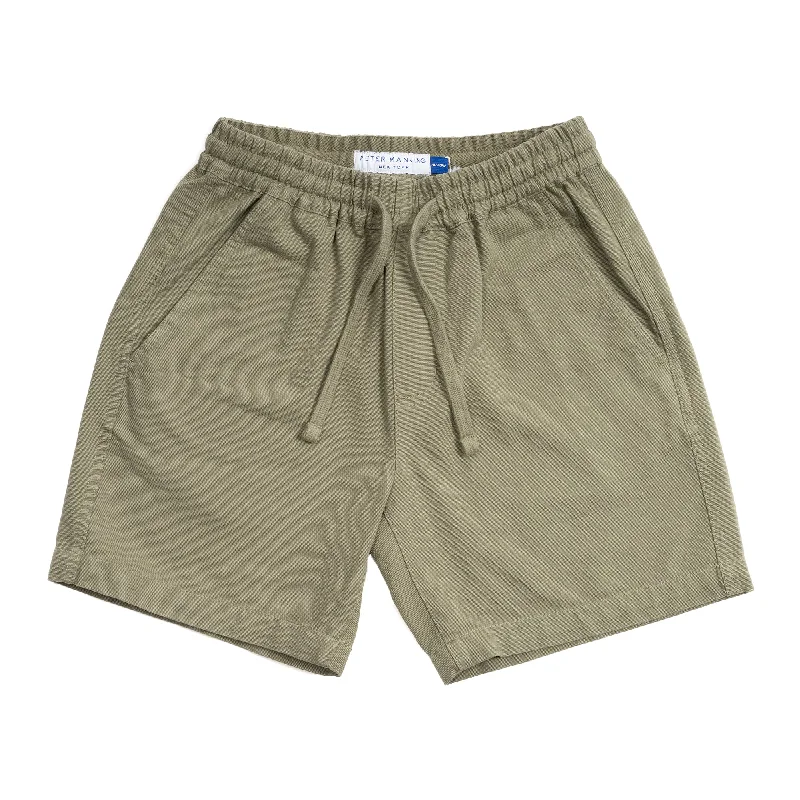 Men's frosty winter corduroy pants-Dock Shorts - Olive