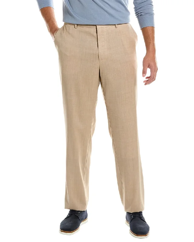 Men's casual roll-up pants-HUGO Hugo Boss Virgin Wool Trouser