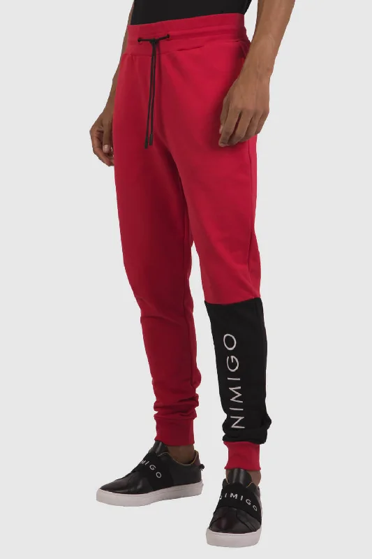 Men's light casual linen pants-Inimigo Block Sweatpants