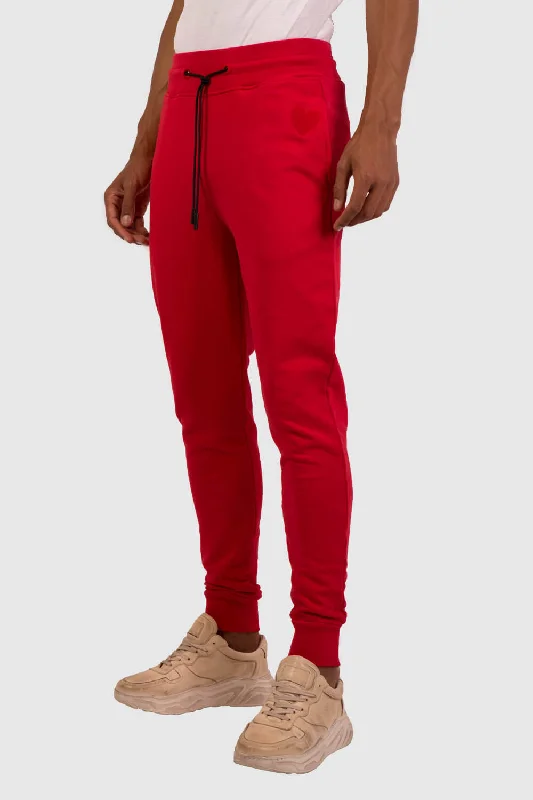 Men's warm casual corduroy pants-Inimigo Classic Heart Sweatpants