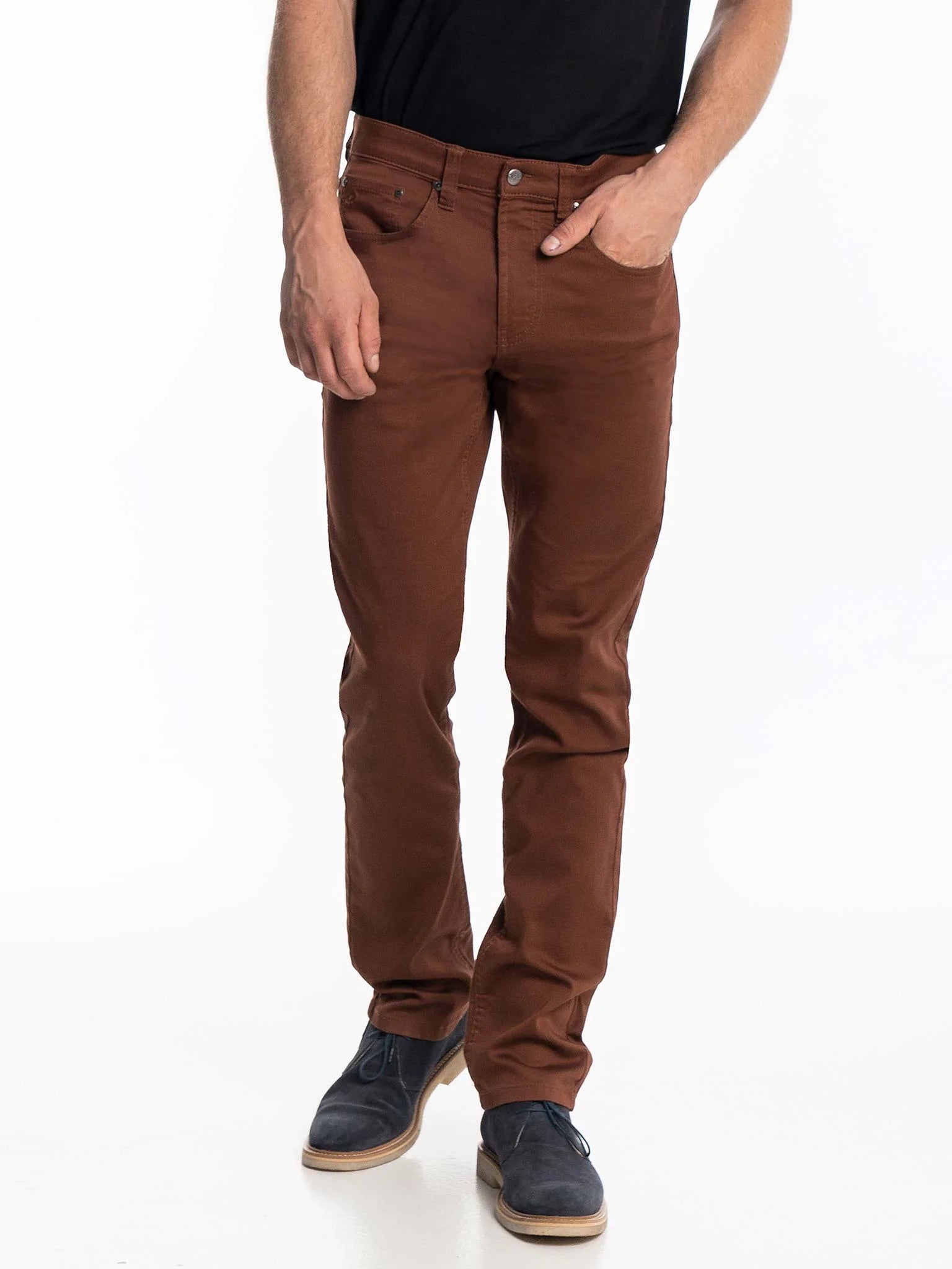 Men's fair mid-range pants-Lois Brad Slim Casual Pants 1136-7700-63 Paprika