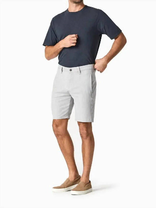 Men's split zip-off pants-Nevada Shorts In Bone Cross Twill