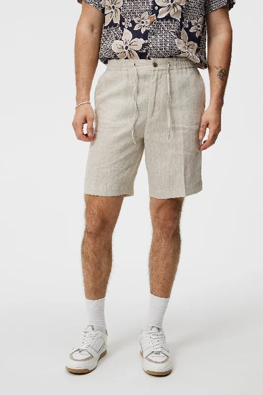 Men's tailored bespoke pants-Baron Linen Shorts