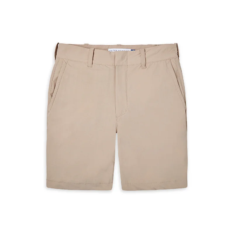 Men's bumpy textured pants-Tech Shorts - Khaki