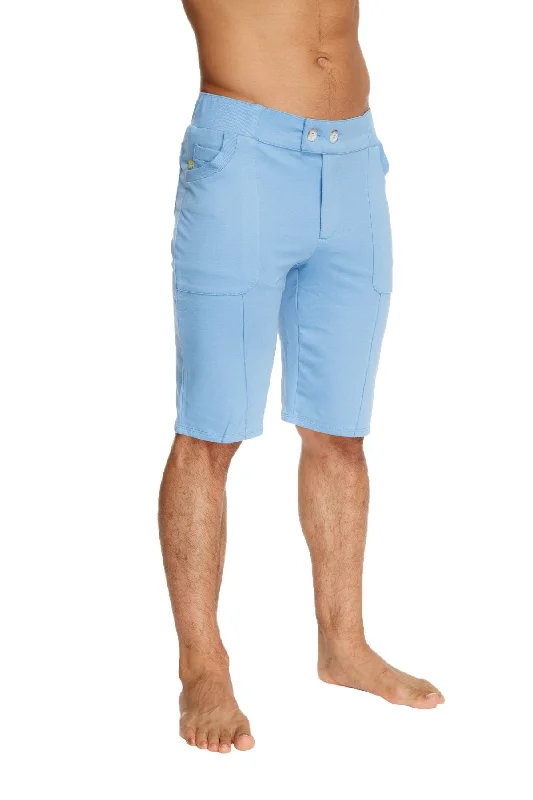 Men's top-shelf premium pants-Urban Tactical at Home Dress Shorts (Ice Blue)